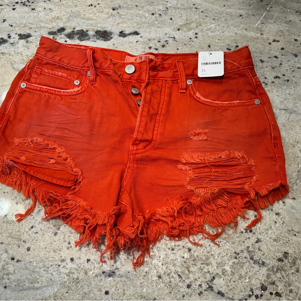 Free people jean shorts